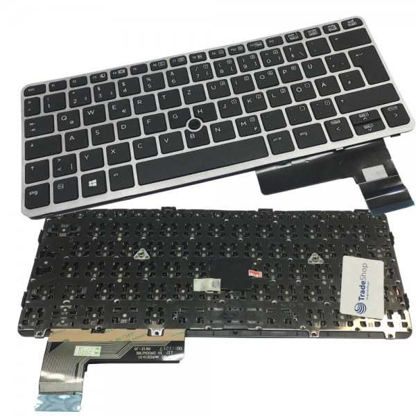 Orig Tastatur QWERTZ Deutsch mit Trackpoint für HP EliteBook 720-G1 820-G1