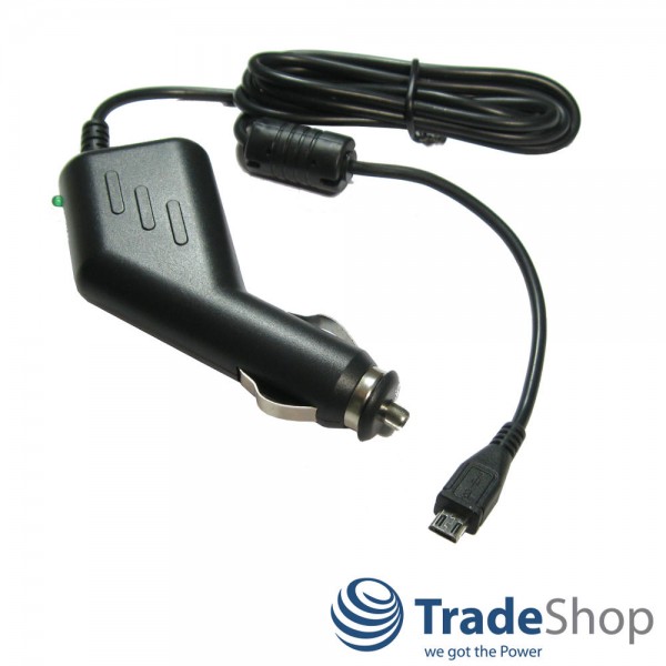 Micro USB KFZ-Ladekabel mit TMC Antenne für Navigon TomTom Garmin Falk