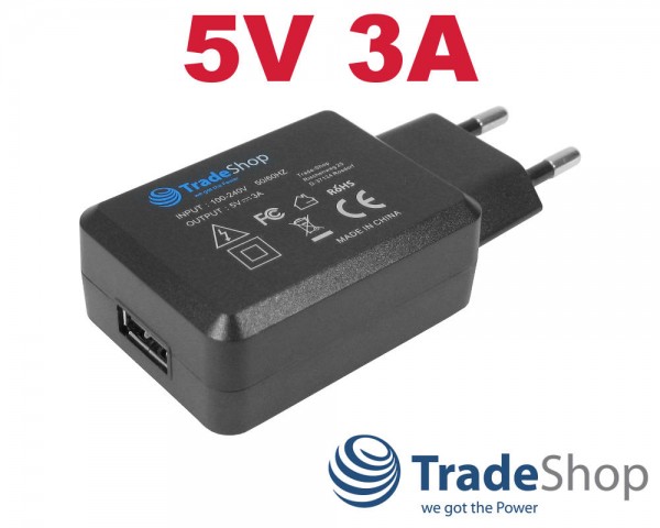 Universal 5V/3A Ladegerät Netzteil USB Port Adapter für die Steckdose  Ladestecker