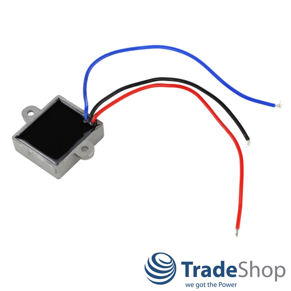 Trade-Shop Vollmetall Anlaufwiderstand / Sanftanlauf / Softstart 12A 230V  inkl. 3 Kabel für Maschinen mit bis zu