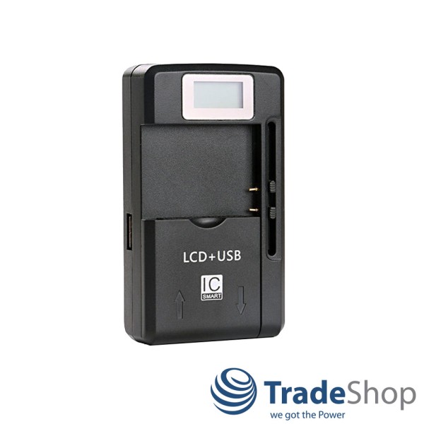 LCD Universal Reise Ladegerät für Smartphone Digitallamera mit USB-Port