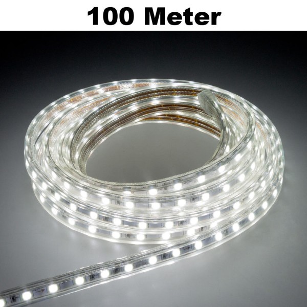 100m Weiß LED Leuchtstreifen Lichterkette 60 LED/Meter SMD2835