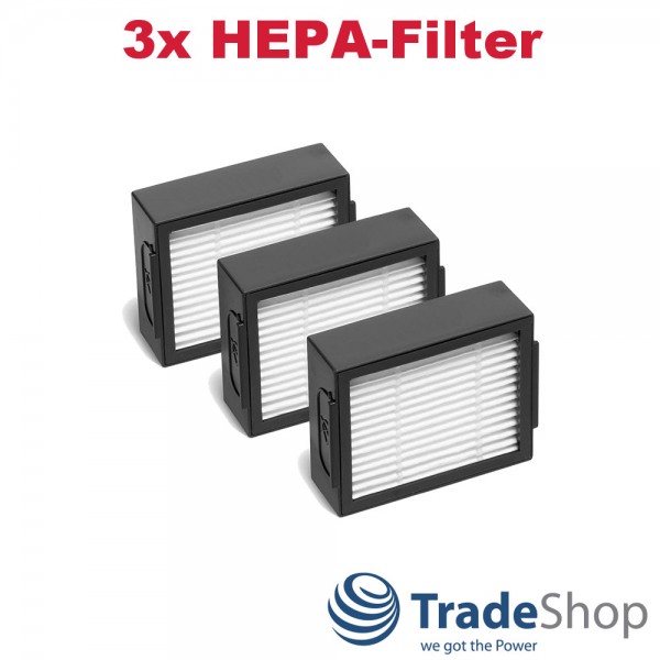 3x HEPA Luft-Filter für iRobot Roomba i7 i7+ E5 E6 E7 Saugroboter
