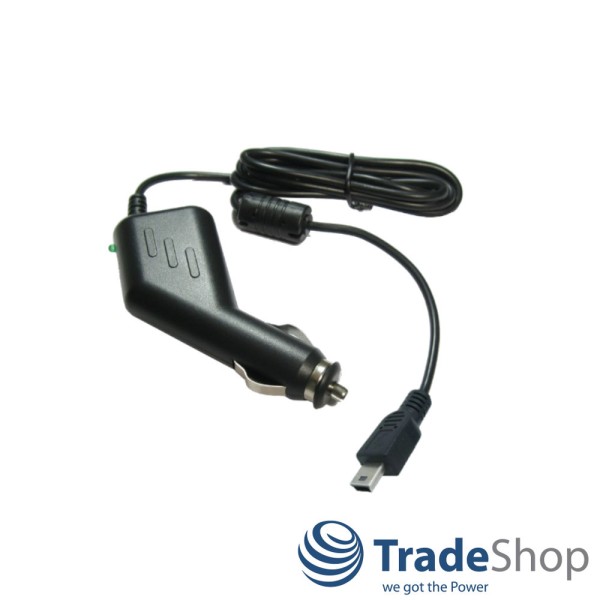 Mini USB KFZ-Ladekabel 5V 2A mit TMC Antenne für Navigon TomTom Garmin Falk