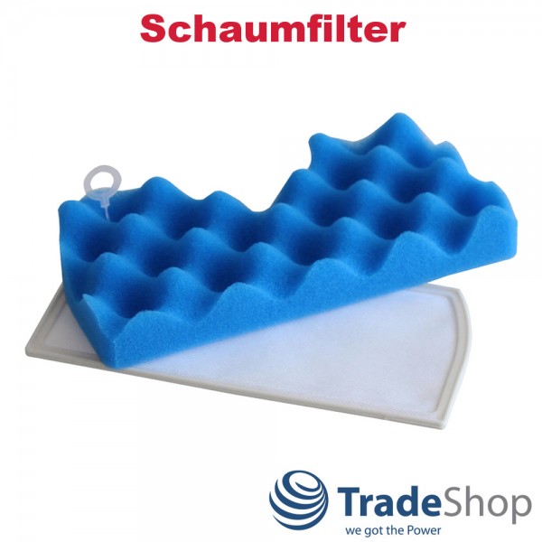2x Schwammfilter Schaum + Mikrofilter für Samsung DJ97-01040C