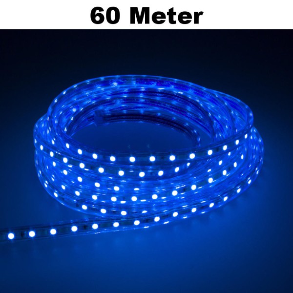 60m Blau LED Leuchtstreifen Lichterkette 60 LED/Meter SMD2835