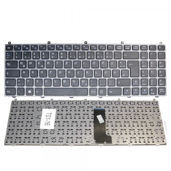 Original Tastatur QWERTZ Deutsch für Clevo W650 W650RB W650SB uvm