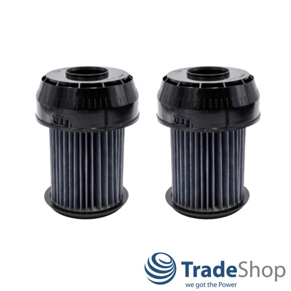 2x Lamellenfilter Zylinderfilter für Bosch / Siemens BSG6 VSX6 ersetzt 00649841