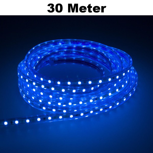 30m Blau LED Leuchtstreifen Lichterkette 60 LED/Meter SMD2835