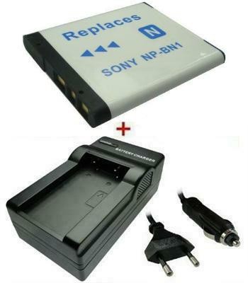 2x Akku + Ladegerät ersetzt NP-BN1 für viele Sony Camcorder / Kameras