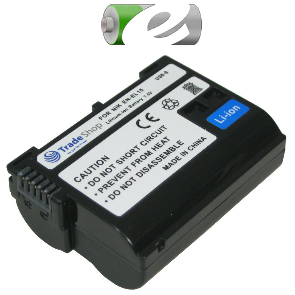 AKKU LADEGERÄT f D7000 D800 D800E Nikon 1 V1 mit Infochip