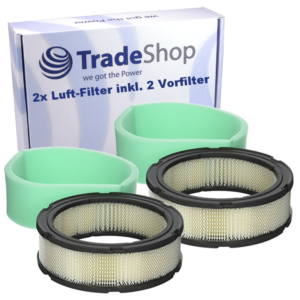 2x Luft-Filter Vorfilter für Briggs&Stratton 11P907 121Q02 121Q07 121Q12  121Q72 