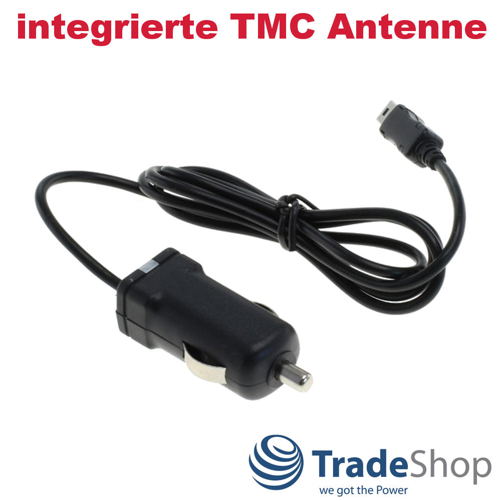 KFZ-Ladekabel mit TMC Antenne für TomTom XXl Europe Go 630 720 720T 920 920T 