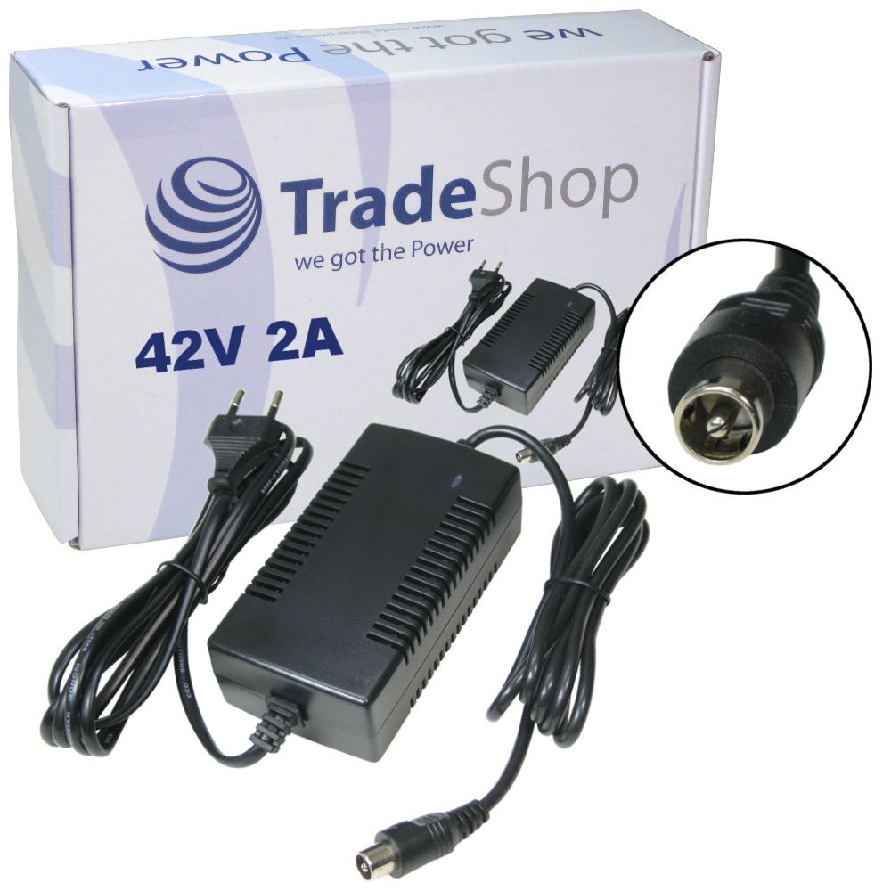 E-Bike Ladegerät 42V 2A - Netzteil Für 36V Akkus Von Pedelecs & Elektrofahrrädern